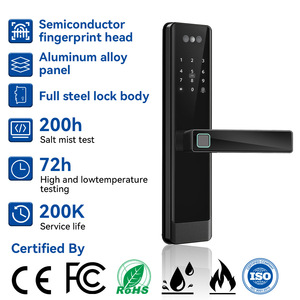 กุญแจล็อคประตูอัจฉริยะ KK Smart Lock พร้อมระบบจดจำใบหน้า ลายนิ้วมือ Wi-Fi แอป Tuya ระบบจัดเก็บข้อมูลบนคลาวด์ และช่องมองผ่านประตู - Product Image 3