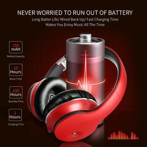 GlobalCrown, auricular portátil con cancelación de ruido para jugadores, Bluetooth 5,0, auriculares HiFi plegables, auriculares inalámbricos - Product Image 4