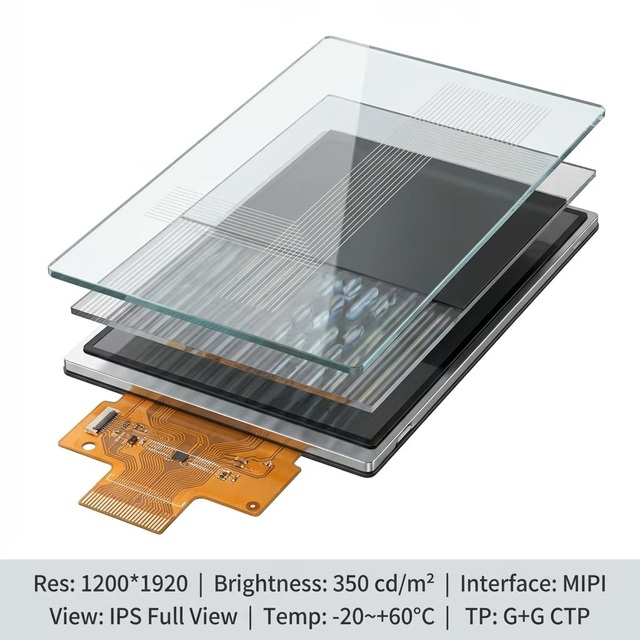 BOE 8.0 Inch Medical TFT Touch LCD Display 1200x1920 FHD MIPI Interface Screen G+G Capacitive Touch Panel AF Coating IPS 1200:1