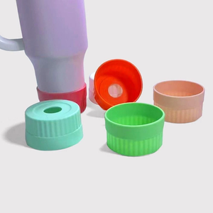 Housse de protection en silicone écologique pour le fond des tasses, idéale pour les bouteilles d'eau et les accessoires de tasses en promotion - Product Image 5