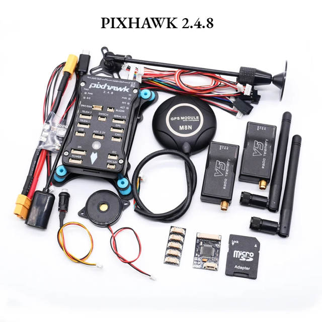 Pixhawk PX4 PIX 2.4.8 32 Bit Flight Controller Autopilot with 4G SD Safety Switch Buzzer Radio Telemetry