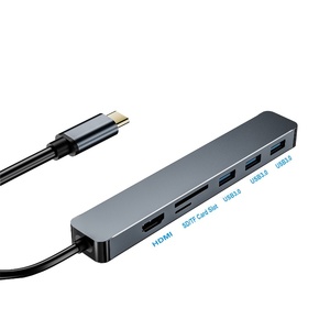 Hub USB C <span class=keywords><strong>7</strong></span> en 1 Type C vers HDTV 4K VGA 3 USB 3.0 Lecteur de carte SD TF Station d'accueil <span class=keywords><strong>pour</strong></span> macbook - Product Image 4