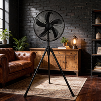 Ventilateur sur pied oscillant à 5 pales métalliques de 16 pouces, électrique, économe en énergie, silencieux, hauteur réglable, vente directe usine