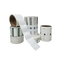 Étiquette adhésive personnalisée en acrylique, étanche, anti-UV, RFID, UHF, intelligente, rectangulaire, sans noyau, en papier, pour vêtements, 1-10m