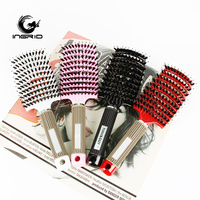 Brosse à cheveux courbée best-seller pour extensions, brosse à cheveux personnalisée avec logo, pour cheveux humides, secs, épais et bouclés, peigne de coiffage