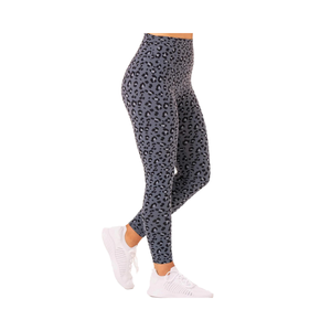 Ln934 Medias de gimnasio sexy para mujer Pantalones de yoga deportivos elásticos de cuatro vías Venta al por mayor Patrón de animales Cintura media Cierre elástico Spandex/Nylon - Product Image 6