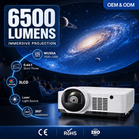 Projecteur laser à courte focale WUXGA 3LCD de 6500 lumens 0,44:1 pour une projection immersive et une cartographie 3D