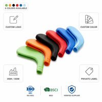 Housses de tête de club de golf en silicone colorées, anti-poussière, résistantes aux rayures et à l'abrasion, lot en gros, OEM, marque privée