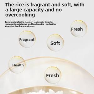 Armoire de cuisson vapeur électrique <span class=keywords><strong>Yu</strong></span> <span class=keywords><strong>Wang</strong></span> de type split, chariot de cuisson vapeur, chauffage 360°, contrôle intelligent de la température pour les écoles - Product Image 5