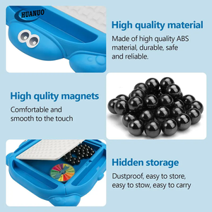 2025 Chất Lượng Cao Nam Châm Hội Đồng Quản Trị Trò Chơi 40Pcs Từ Đá Chiến Lược Trò Chơi Thiết Lập Bên Gia Đình Trò Chơi Cho Trẻ Em Nâng Cấp Từ Cờ Vua - Product Image 4