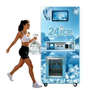 YISO Customizable 24H Automatic <b>Ice</b> Vending Machine with Integrated Packaging 240KG/Day High Yield <b>Ice</b> <b>Maker</b> Kiosk - Product Image 1