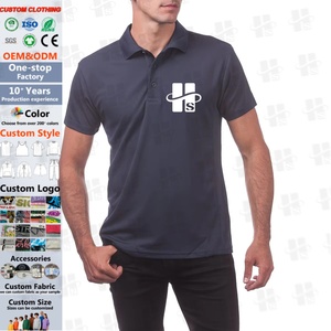 OEM Custom Logo Cotton French Terry Golf Polo Shirt High Quality Sublimation Comfort Blank Casual Luxury Polo T-shirt for Men