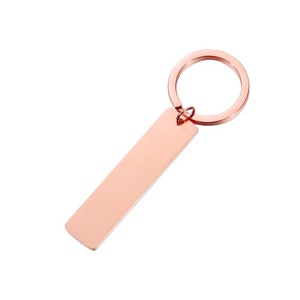 Thép không gỉ Keychain Khoảng Trống Tùy Chỉnh đồ trang sức cá nhân logo kim loại móc chìa khóa kim loại laser engravable lưu niệm Keychain <span class=keywords><strong>name</strong></span> tag - Product Image 6
