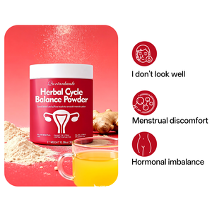 Poudre d'équilibre hormonal à base de plantes favorise des menstruations régulières, soulage et améliore la fonction utérine - Product Image 3
