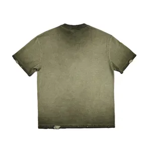 Maglietta personalizzata da uomo con serigrafia grafica Streetwear t-shirt smussata sbiadita