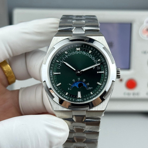 Reloj Premium para Uso Diario, Totalmente en Acero Inoxidable, con Brazalete Integrado, Esfera Negra y Fase Lunar - Product Image 3