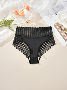 Yuhong – Culottes sexy taille haute en dentelle évidée pour femmes, vente en gros, directement de l'usine, logo personnalisé, OEM, faible MOQ, grandes tailles, lingerie - Product Image 4