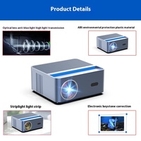 Projecteur portable intelligent A45C 4K HD avec mise au point automatique, système d'exploitation Android 9 sans fil, lampes LED LCD, home cinéma, conférence, 1080p