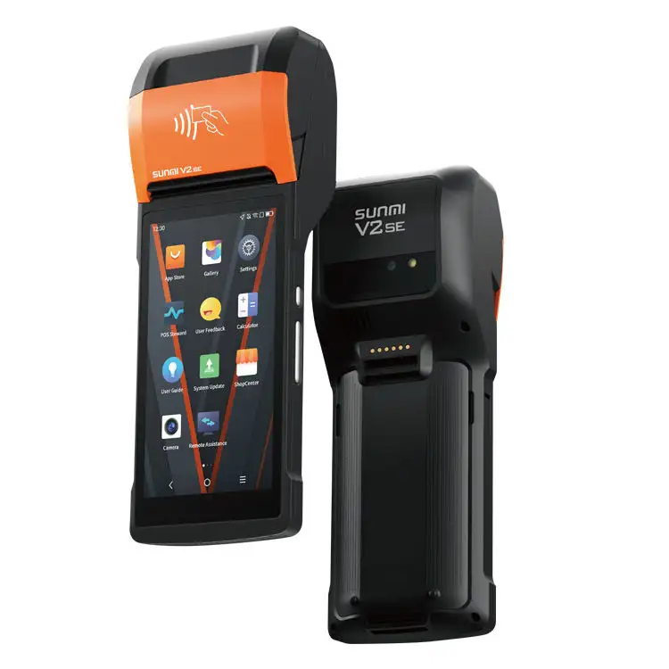 Sunmi V2 SE Mobile Handheld Android Pos System Terminal Manufactures Touch Screen Pos With Printer Payment Machine