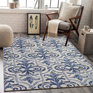 Tapis rectangulaire rétro résistant aux taches pour salon, chambre, bureau, entrée, balcon SBT - Product Image 5