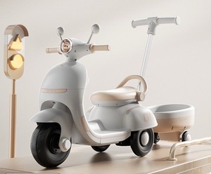 Modelo Sorpresa de Navidad: Bicicleta Eléctrica de <span class=keywords><strong>Pedales</strong></span> para Niños, Columpio y Coche Deslizante, Juguete Recargable para Niños, Bicicleta de 3 Ruedas a Batería - Product Image 4