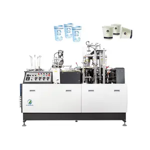 Kağıt bardak şekillendirme makinesi tam otomatik kağıt bardak makinesi Film kaplama ultrasonik kağıt bardak makinesi
