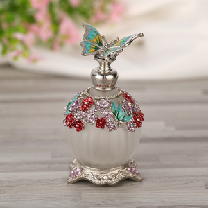 Flacon de parfum vide en verre de style arabe de 30 ml, en forme de citrouille, avec broderie incrustée, couleur, flacon de parfum à l'huile essentielle - Product Image 6