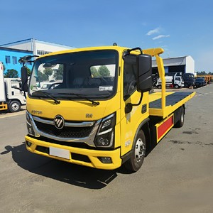 Foton Aumark 4x2 Rollback <b>Flatbed</b> Wrecker Tow <b>Truck</b> 4 Ton Municipal Tow <b>Truck</b> for Road Recovery - Product Image 3