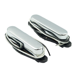 NAOMI Single Core Bridge Pickup Imán Placa de fibra Bobbin Rod Chrome para bajos - Product Image 1