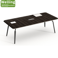 Mesa de panel reversible de oficina modular multifuncional moderna para uso doméstico comodidad mejorada con puertos de cable abatibles