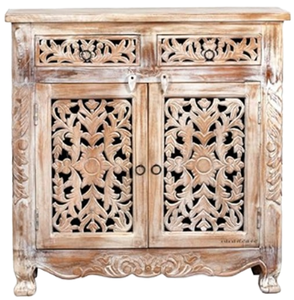 Vintage Antique Carved Wood Handmade <b>Sideboard</b> Console <b>Cabinet</b> Storage Buffet Home Furniture for Living Room Bedroom Hotel - Product Image 2