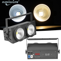 Luz de Escenario LED COB Profesional de 2 Ojos y 200W, Iluminación para Audiencia, para Conciertos, DJ y Espectáculos