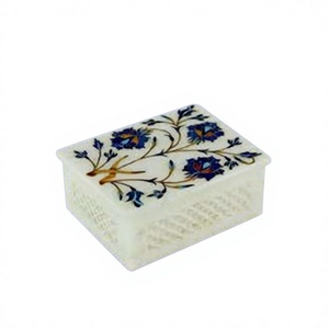 Best Class Design Modern Premium Handmade Gemstone Inlay Box with Mother of Pear MOP Flower Theme Antique Imitation Durable - Product Image 1