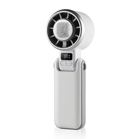 Ventilateur portable haute vitesse H03B avec batterie 2400 mAh, moteur sans balais, écran LED, vitesse réglable et pack de refroidissement par glace
