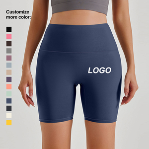 Pantaloni da Yoga traspiranti a vita alta pantaloni da <span class=keywords><strong>donna</strong></span> Skinny Fit Casual quinto pantaloni <span class=keywords><strong>Bermuda</strong></span> color pesca con controllo della pancia - Product Image 4