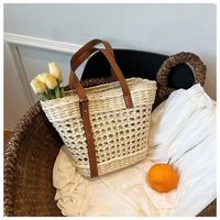Pochette Tissee Sac De Plage Xl En Lin Hobo Orange Fourre Tout Femme Rotin Arc Ciel Joli a Main Sacs Faits Rond Chevre Dame
