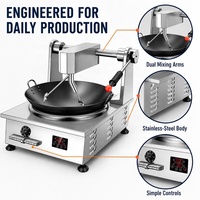 Robot de cuisine professionnel automatique pour cuisson à la wok, avec bras mélangeurs automatiques, pot de 400mm ou 500mm personnalisable