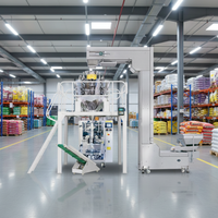 Machine d'emballage verticale automatique pour sachets de thé, de qualité alimentaire, avec étiqueteuse pour emballages en film et en papier