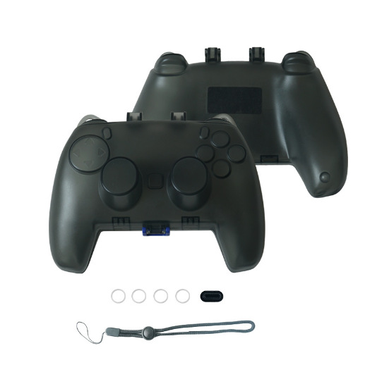 coque de manette ps5 transparente noire