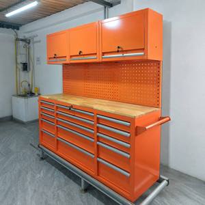 72 Inch Garage Steel Tool Cabinet Rolling Combination Tool Workbench Chest Workshop Cart Lockable <strong>Drawer</strong> Tool Cabinet <strong>Trolley</strong> - Product Image 5