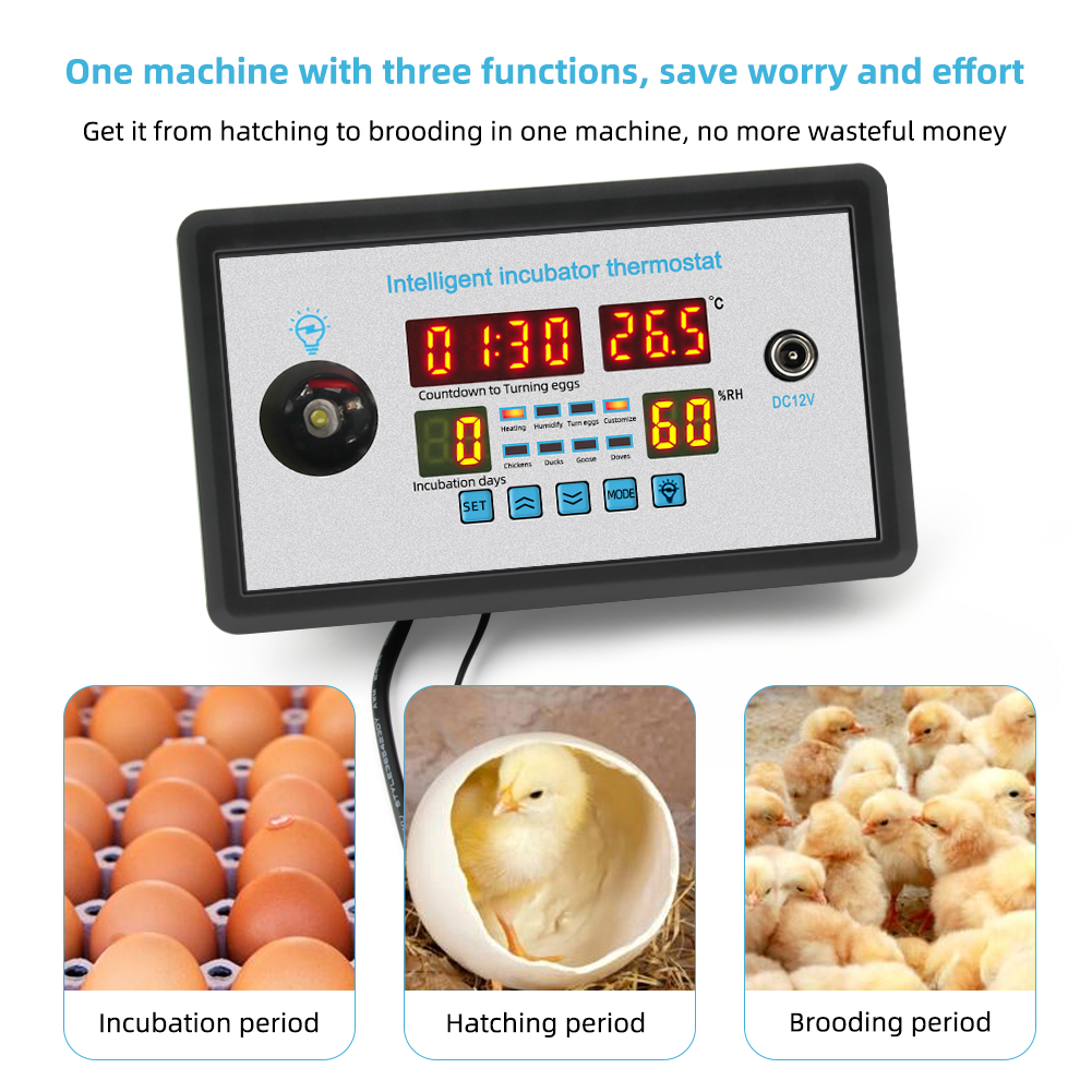 220V Digital Temperature Controller Refrigerator Thermostat for Incubator STC-9002 with Sensor(图2)
