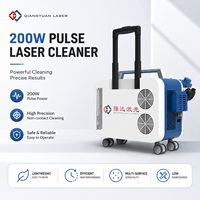 Machine de nettoyage au laser à fibre pulsée de 200 watts Precision AirCooling pour l'acier, le bois, la pierre, les pièces automobiles - Dispositif portable de décapage de la rouille