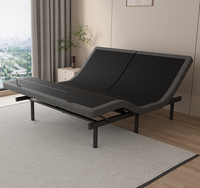 Cadre de lit réglable intelligent à tête séparée Twin XL - Sommier rembourré avec massage et inclinaison ergonomique des pieds et de la tête