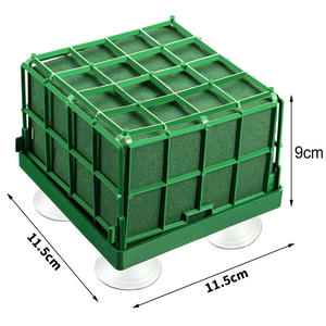 Mousses florales vertes carrées de haute qualité pour décoration de mariage avec ventouse en argile pour arrangements floraux – Vente en gros - Product Image 2