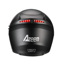 Casque de moto intégral OEM en gros avec feu arrière LED, double visière, certifié ABS DOT, fabrication sur mesure, casque de sécurité pour moto