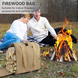 Bolsa para Leñ<span class=keywords><strong>a</strong></span> Resistente y Duradera OEM, Impermeable, de Lona Resistente al Desgaste, para Chimenea Interior y Campamentos al Aire Libre - Product Image 1