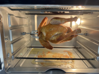 Friteuse à air électrique avec fonction de roulage pour la cuisson des aliments, Wifi, pour grille-pain, poulet, dinde, grande friteuse à air avec bac à huile