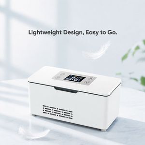 Borsa Termica Portatile per Insulina con Indicatore di Temperatura, Spegnimento Automatico, USB, Frigorifero per Medicinali TSA, Contenitore in Metallo per Peptidi, Smart - Product Image 5