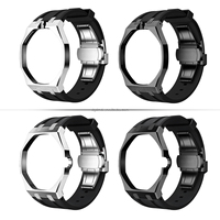 Neuerscheinung auf Lager: Edelstahl-Uhrengehäuse mit Gummiarmband, Kompatibel mit S-watch X Royal Pop Taschenuhr