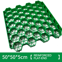 Grille de pavage en plastique alvéolaire HDPE pour allée, tapis de plantation d'herbe, 500x500x40mm, taille personnalisable, vente en gros usine